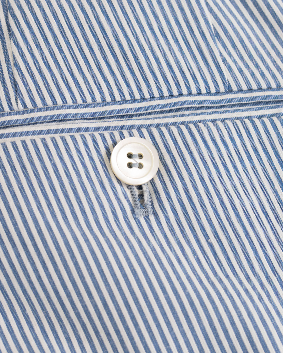 Herr | Byxor | Morris Heritage | Fred Dandy Stripe Suit Trousers Light Blue