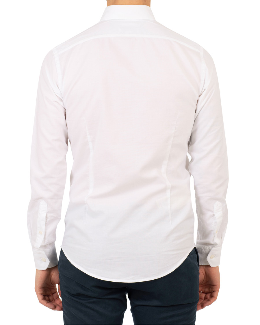 Herr | Skjortor | Eton | Slim Fit Cotton/Silk Shirt White