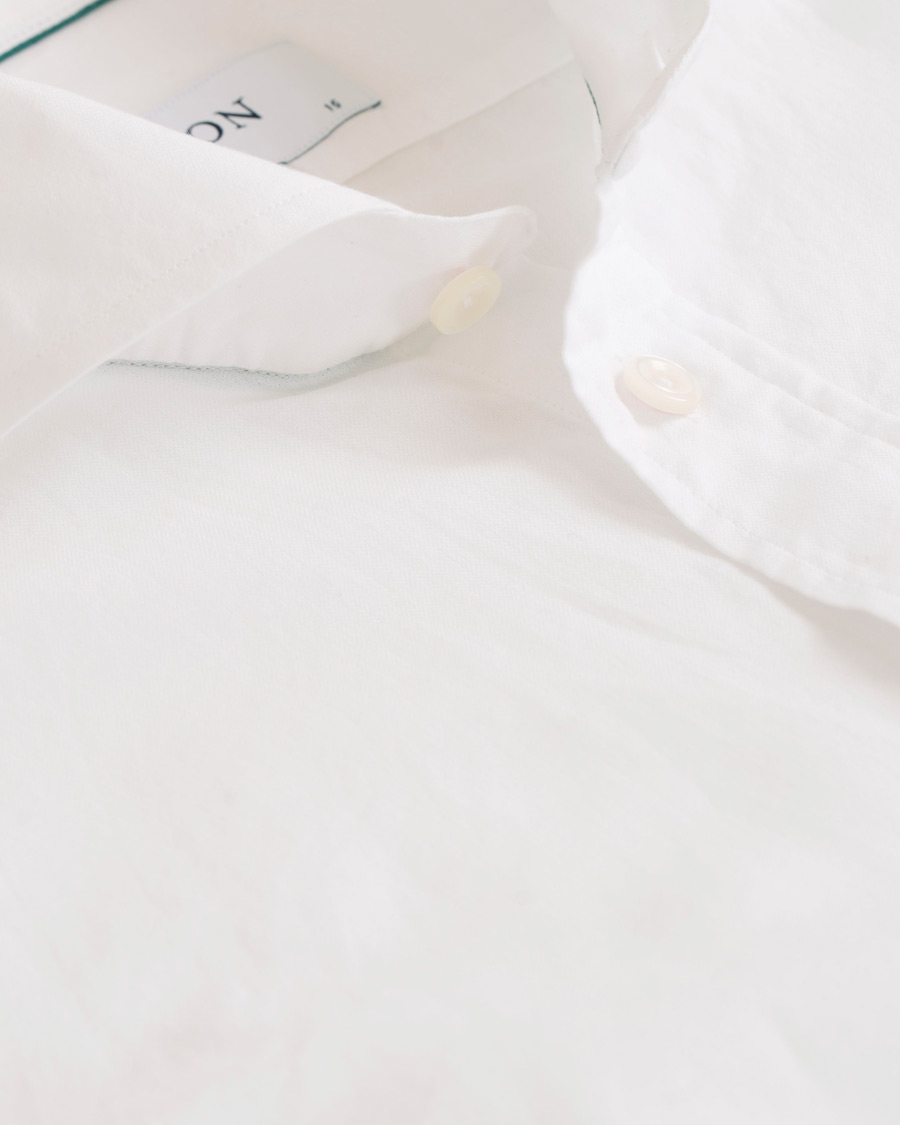 Herr | Skjortor | Eton | Slim Fit Cotton/Silk Shirt White