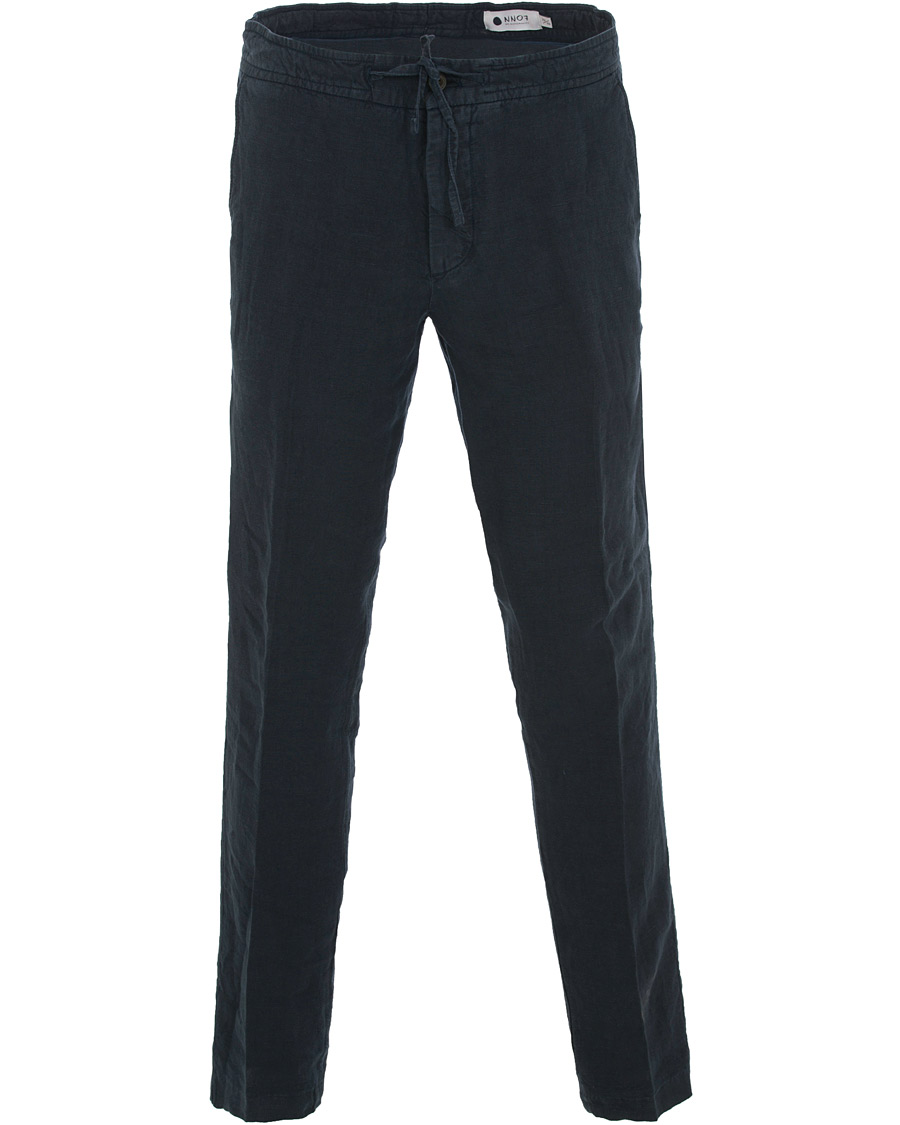 Herr | Byxor | NN07 | New Copenhagen Draw String Linnen Trousers Navy