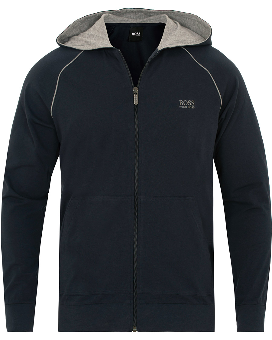 Herr | Tröjor | BOSS BLACK | BOSS Loungewear Full Zip Hoodie Navy