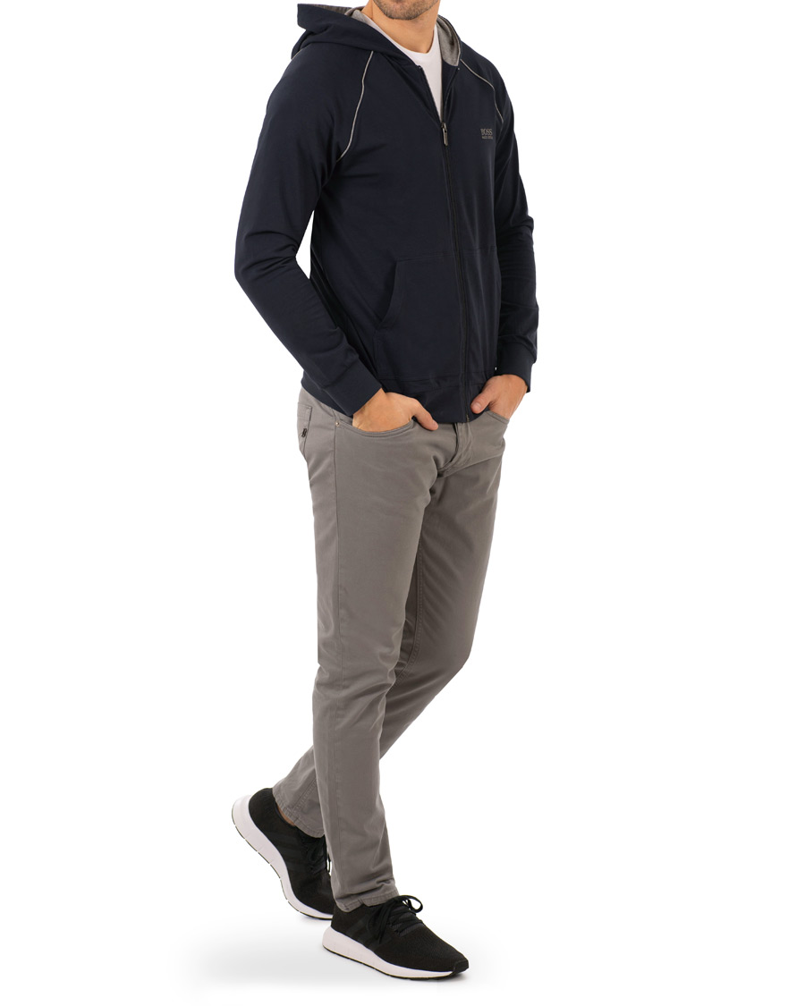 Herr | Tröjor | BOSS BLACK | BOSS Loungewear Full Zip Hoodie Navy