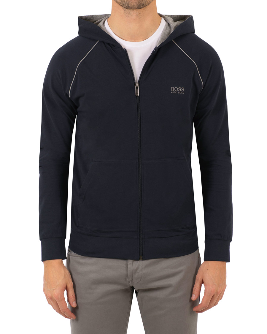 Herr | Tröjor | BOSS BLACK | BOSS Loungewear Full Zip Hoodie Navy