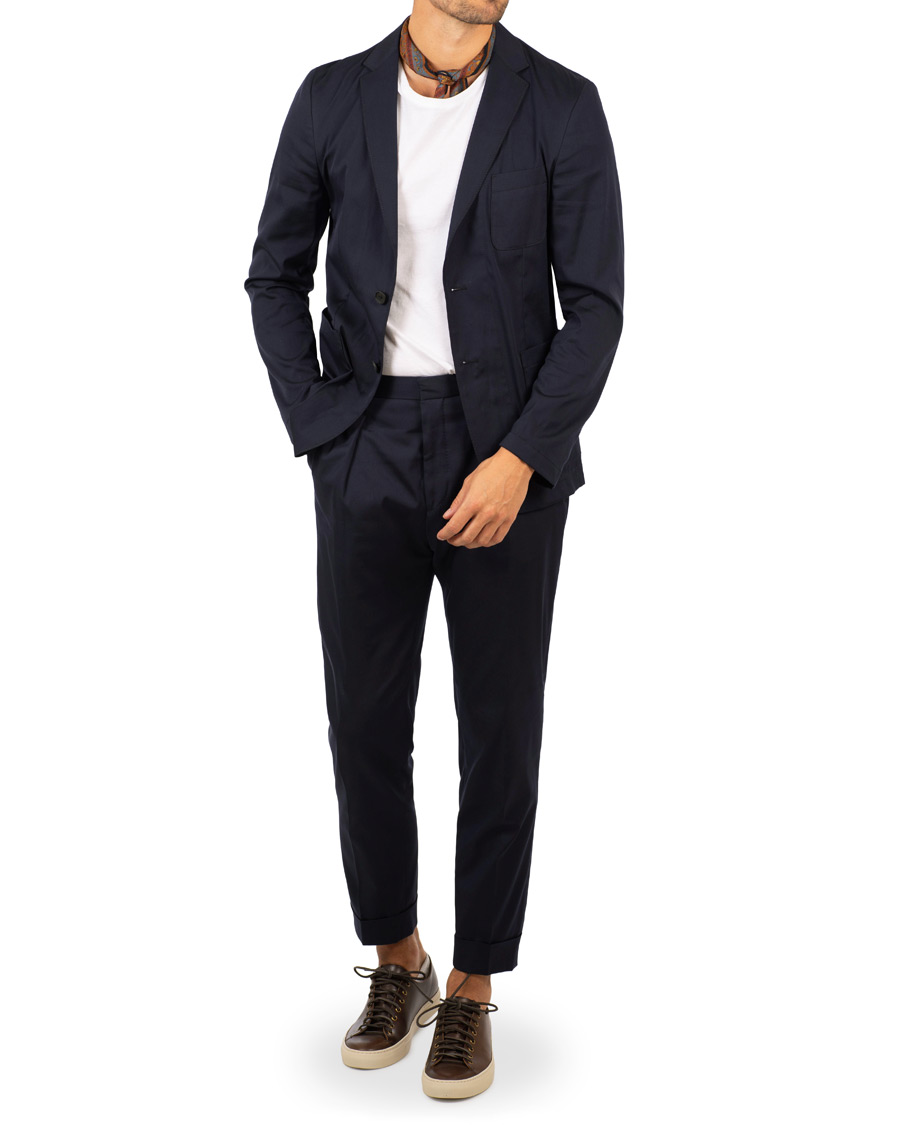Herr | Kavajer | BOSS BLACK | BOSS Noswen Cotton Stretch Tailoring Blazer Navy