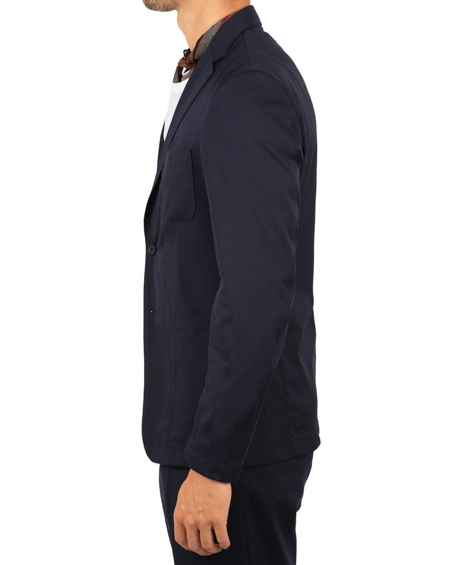 Herr | Kavajer | BOSS BLACK | BOSS Noswen Cotton Stretch Tailoring Blazer Navy