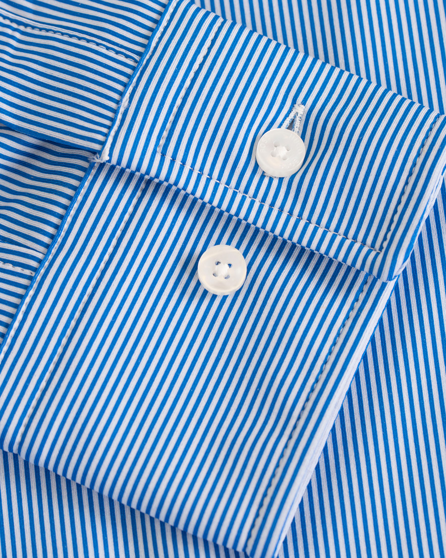 Herr | Skjortor | BOSS BLACK | BOSS Jenno Slim Fit Super Stretch Shirt White/Blue