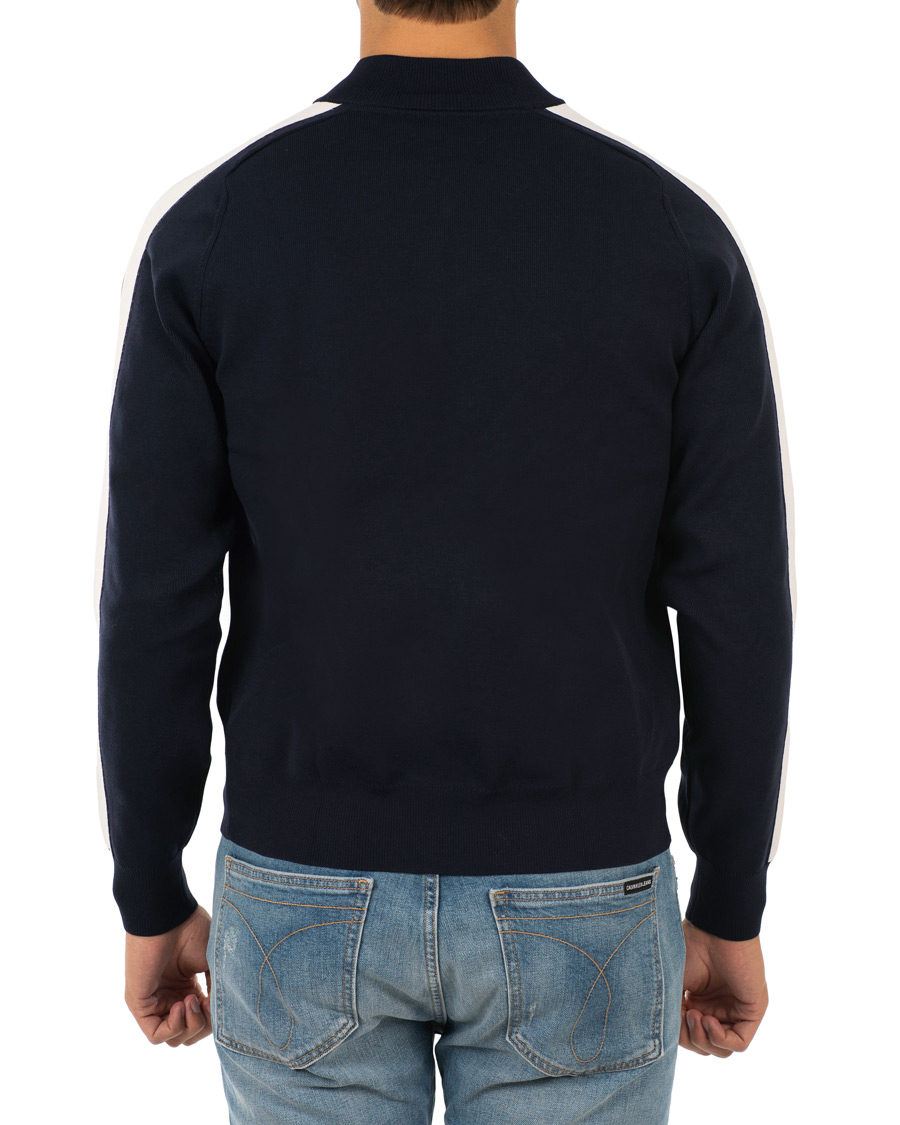 Herr | Tröjor | Calvin Klein Jeans | Contrast Sleeve Stripe Nylon Bomber Night Sky