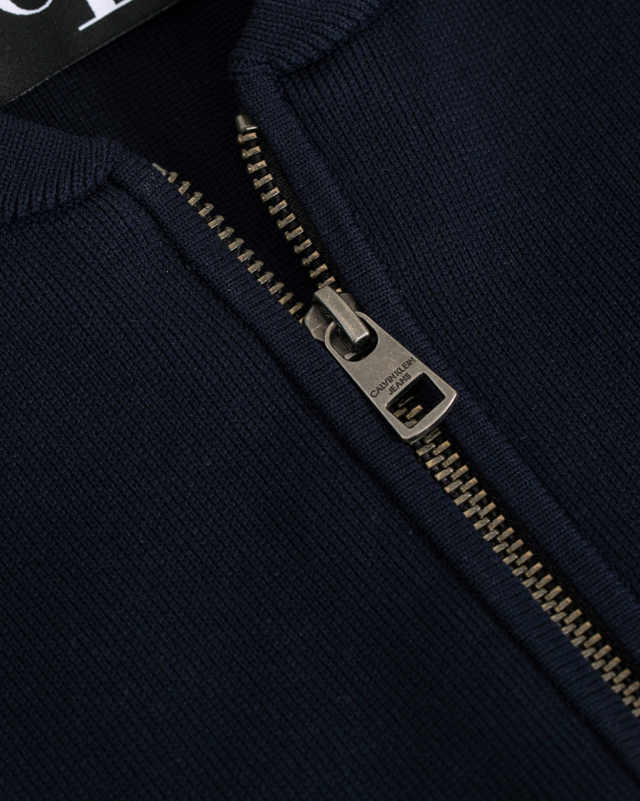 Herr | Tröjor | Calvin Klein Jeans | Contrast Sleeve Stripe Nylon Bomber Night Sky