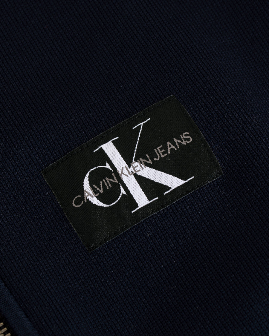 Herr | Tröjor | Calvin Klein Jeans | Contrast Sleeve Stripe Nylon Bomber Night Sky