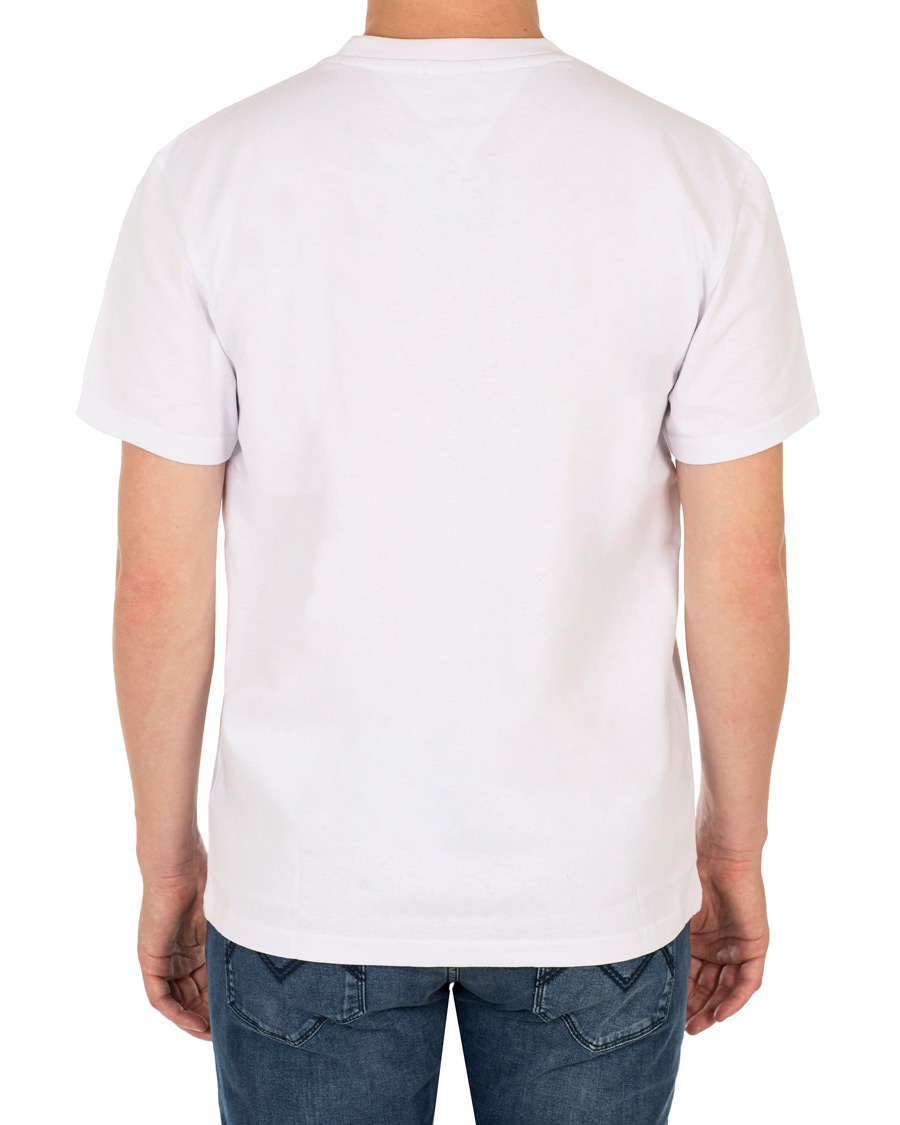 Herr | T-Shirts | Tommy Jeans | Classic Logo Crew Neck Tee White