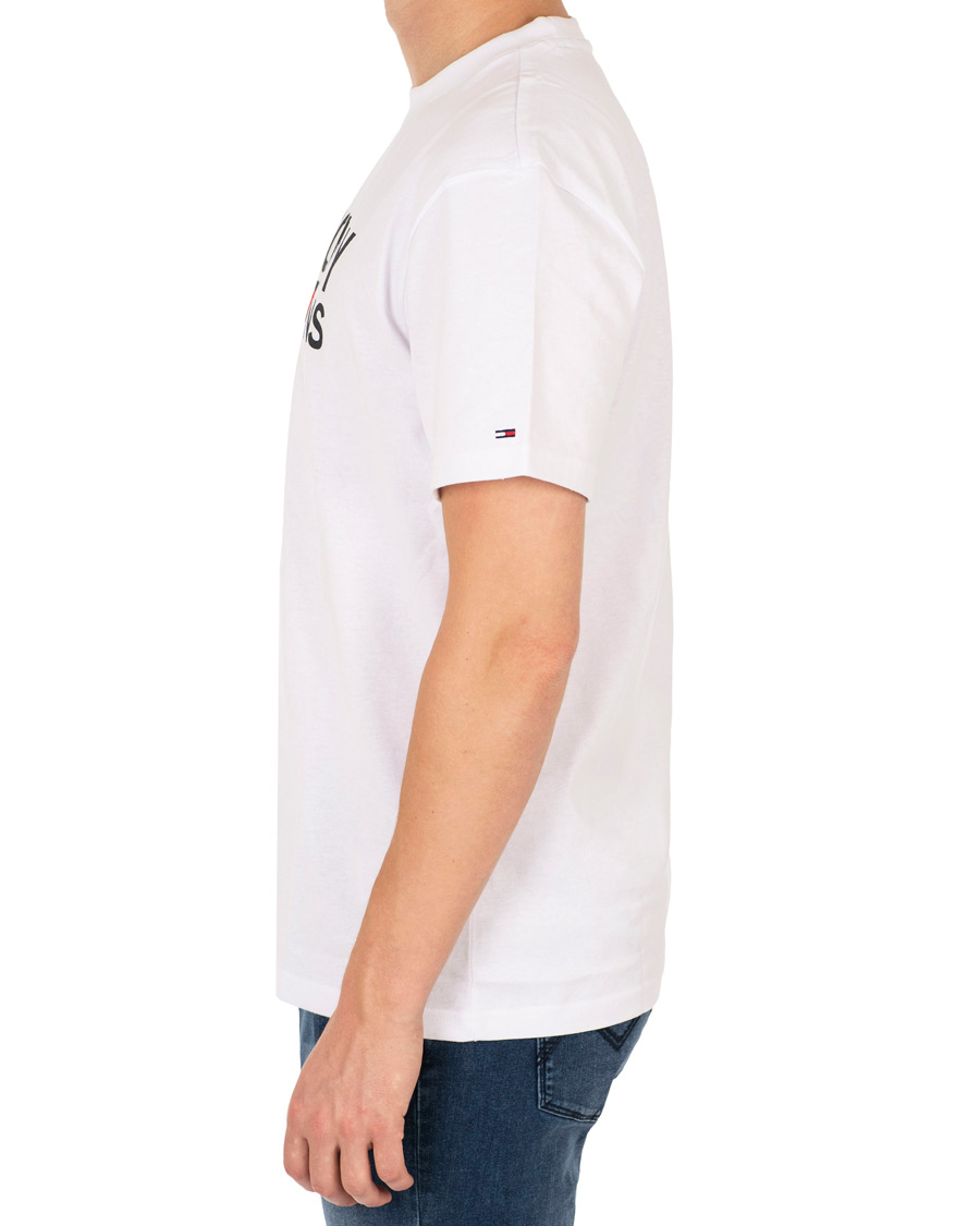Herr | T-Shirts | Tommy Jeans | Classic Logo Crew Neck Tee White