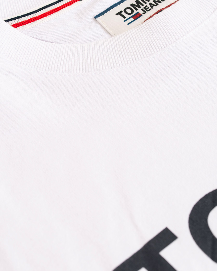 Herr | T-Shirts | Tommy Jeans | Classic Logo Crew Neck Tee White