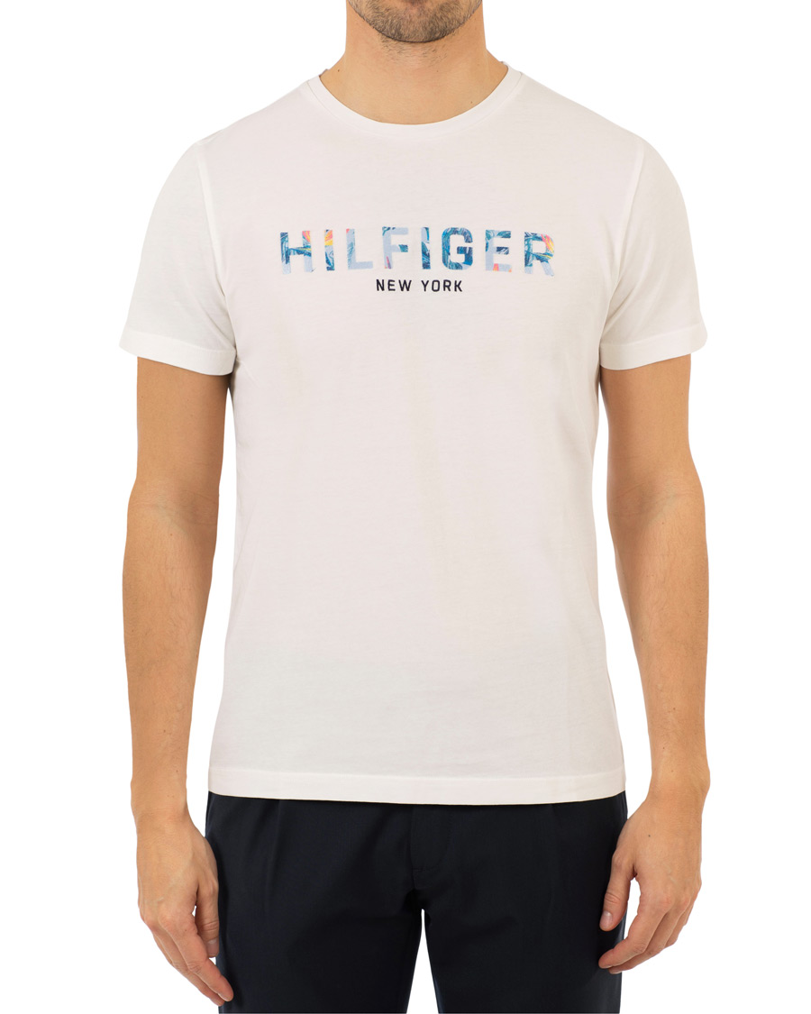 Herr | T-Shirts | Tommy Hilfiger | Floral Logo Graphic Tee Snow White