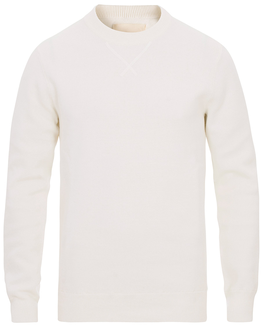 Herr | Tröjor | A Day's March | Milano Knit Sweater Off White