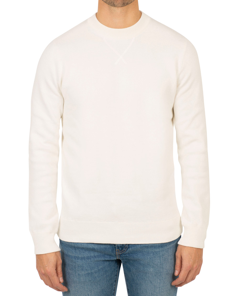 Herr | Tröjor | A Day's March | Milano Knit Sweater Off White