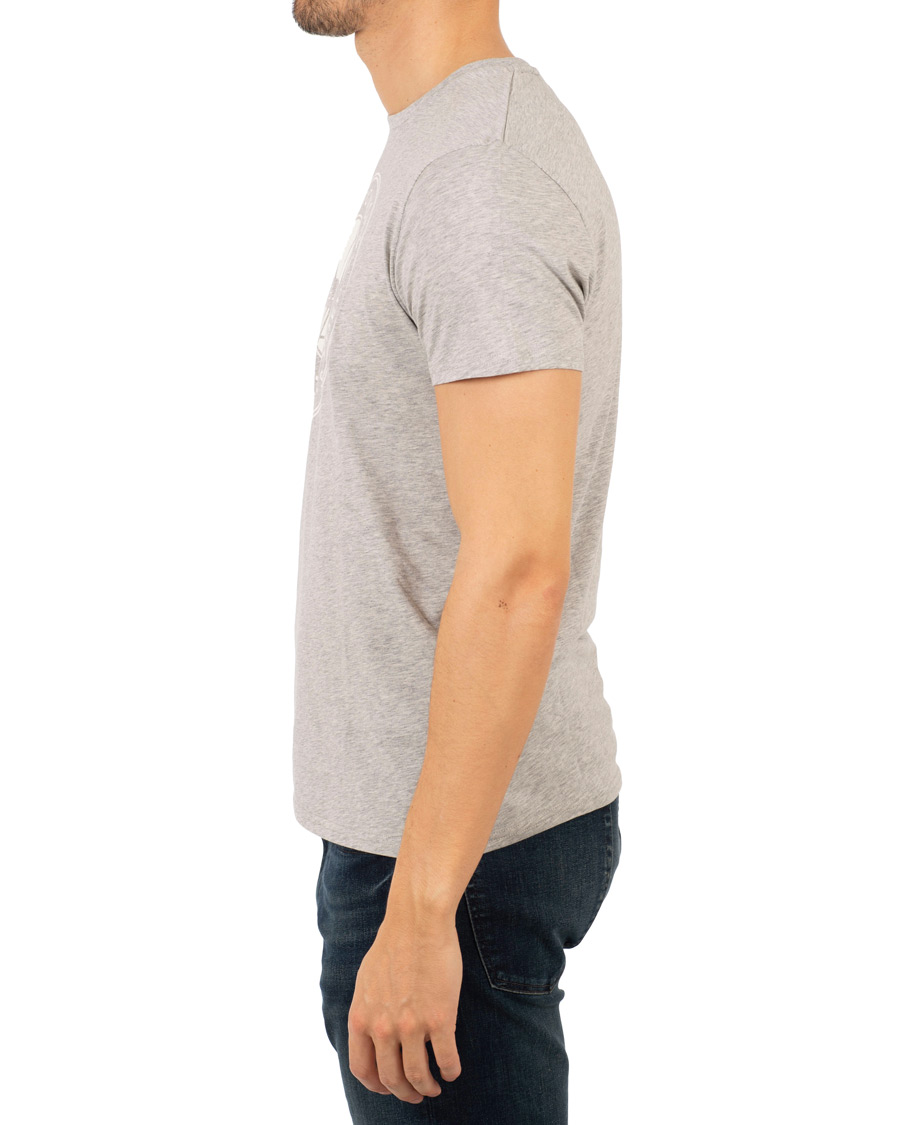 Herr | T-Shirts | GANT | Båstad Crew Neck Tee Light Grey Melange