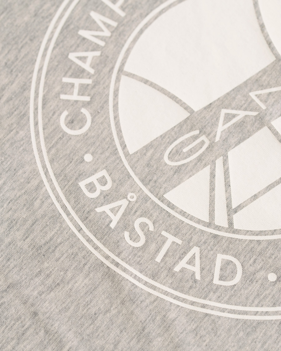 Herr | T-Shirts | GANT | Båstad Crew Neck Tee Light Grey Melange