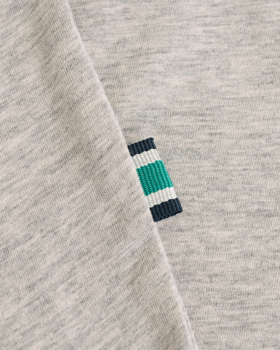 Herr | T-Shirts | GANT | Båstad Crew Neck Tee Light Grey Melange