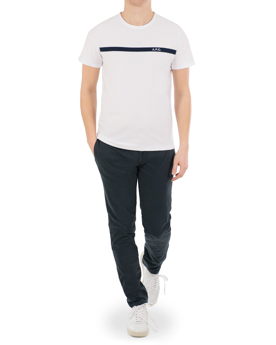 Herr | T-Shirts | A.P.C. | Logo Crew Neck Tee White