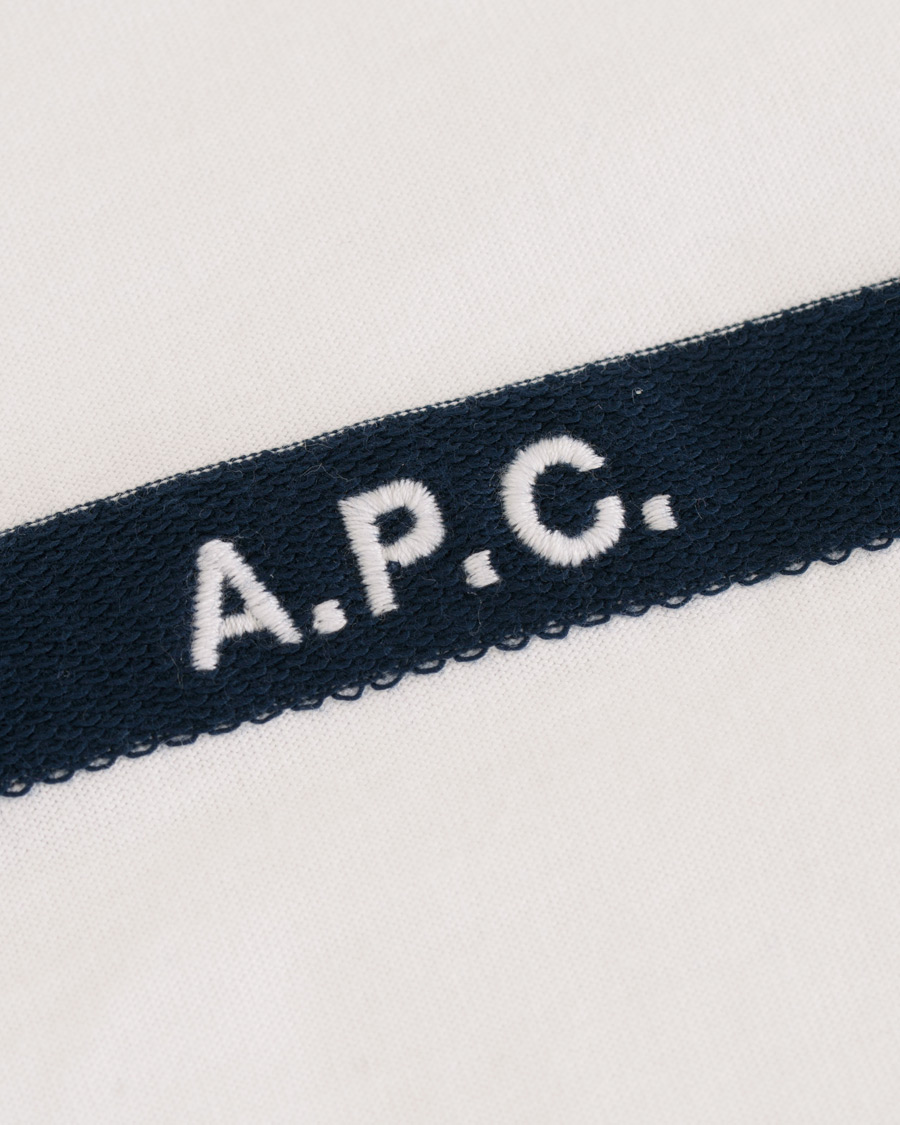 Herr | T-Shirts | A.P.C. | Logo Crew Neck Tee White