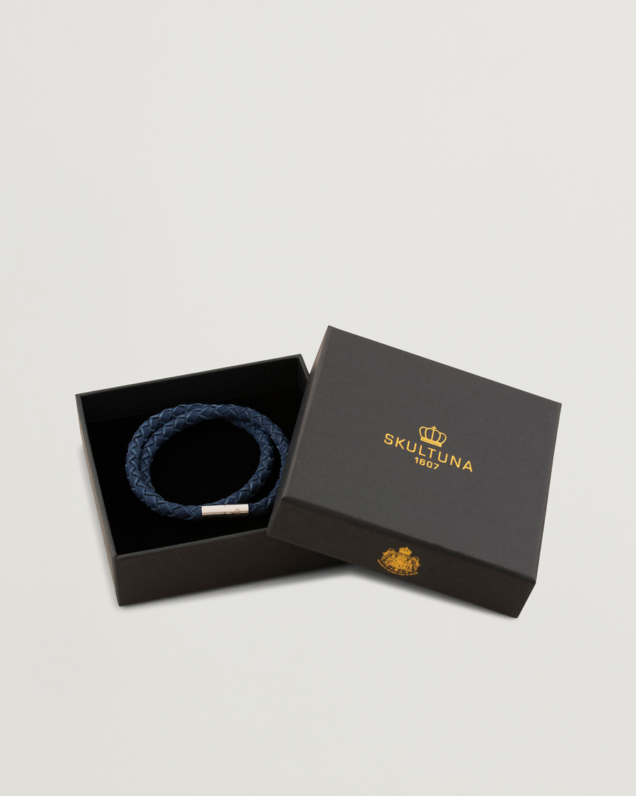 Herr | Smycken | Skultuna | The Suede Bracelet Blue