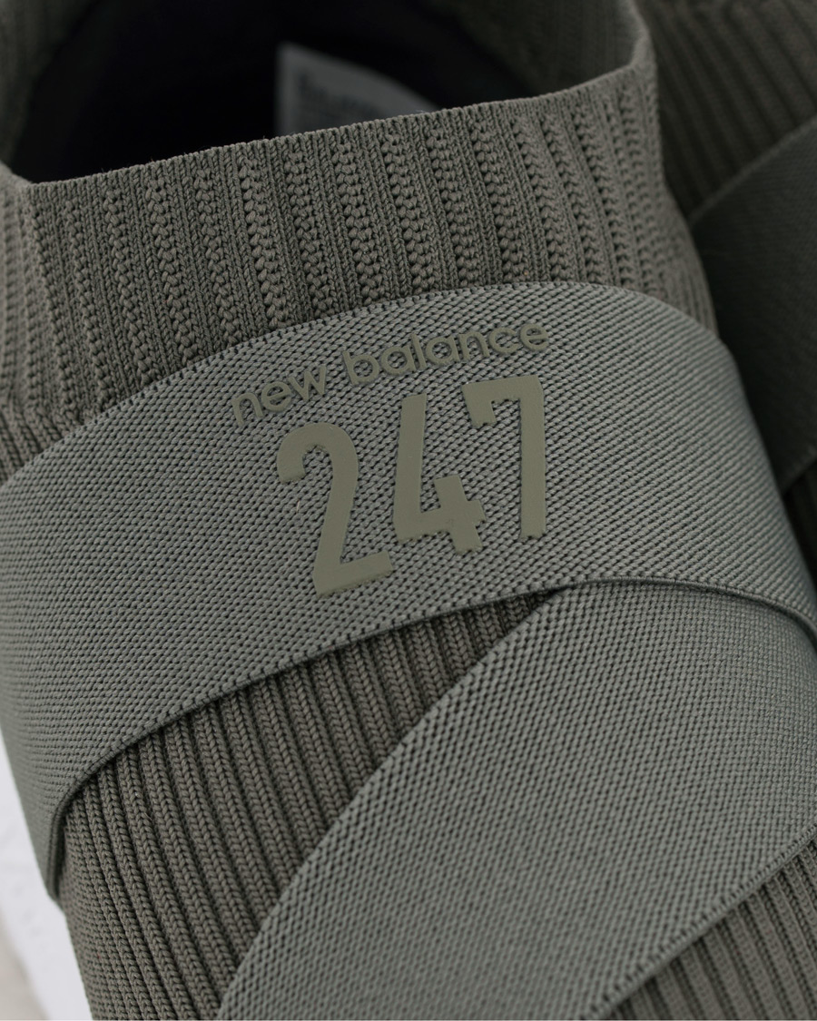 Herr | New Balance 247 Sock Running Sneaker Khaki Green | New Balance | 247 Sock Running Sneaker Khaki Green