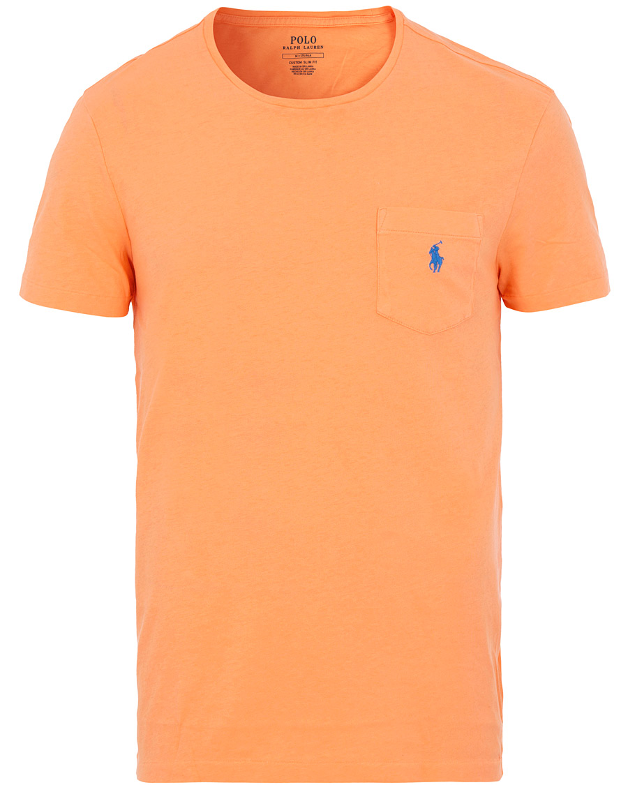 Herr | T-Shirts | Polo Ralph Lauren | Crew Neck Pocket Tee Classic Peach