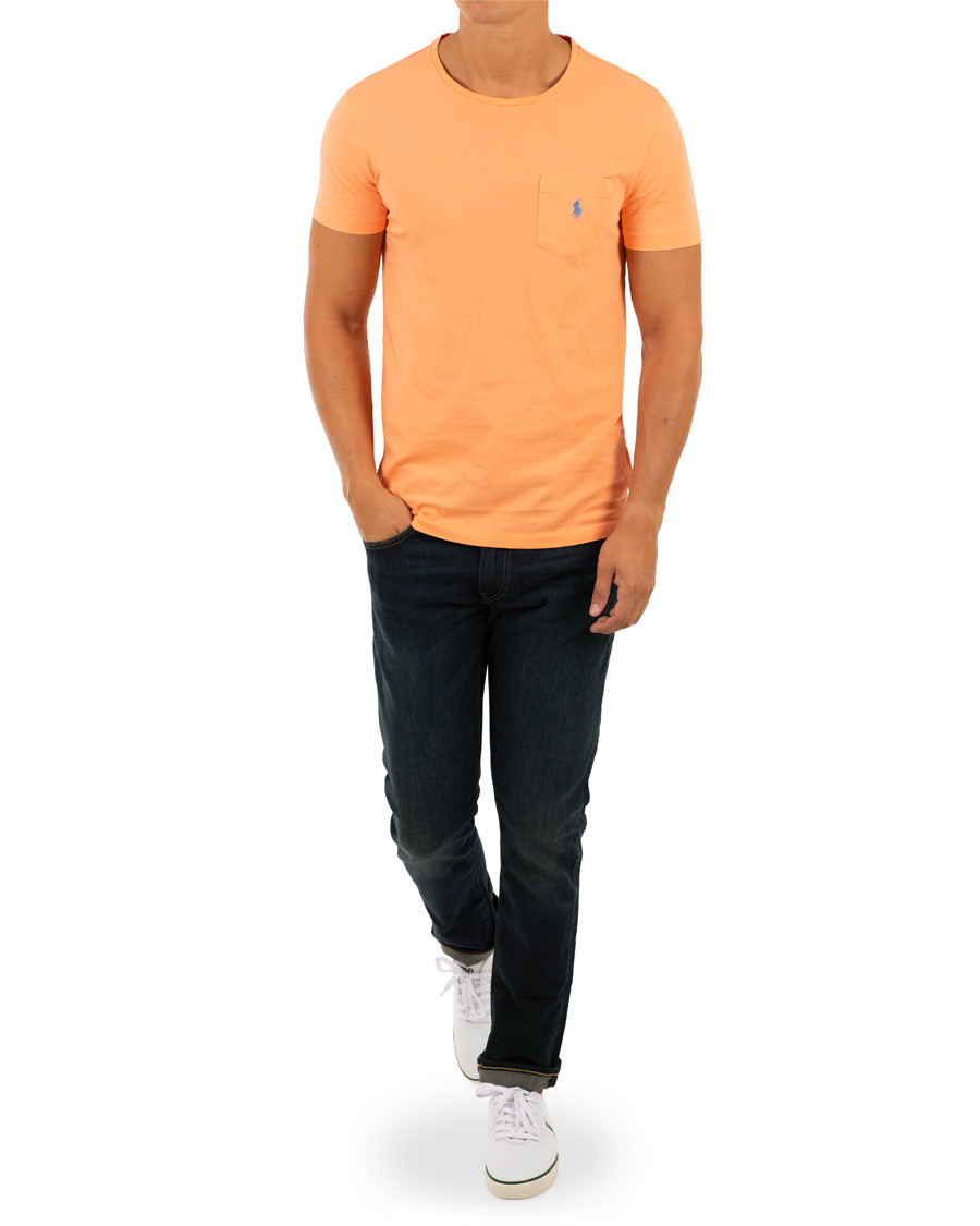 Herr | T-Shirts | Polo Ralph Lauren | Crew Neck Pocket Tee Classic Peach