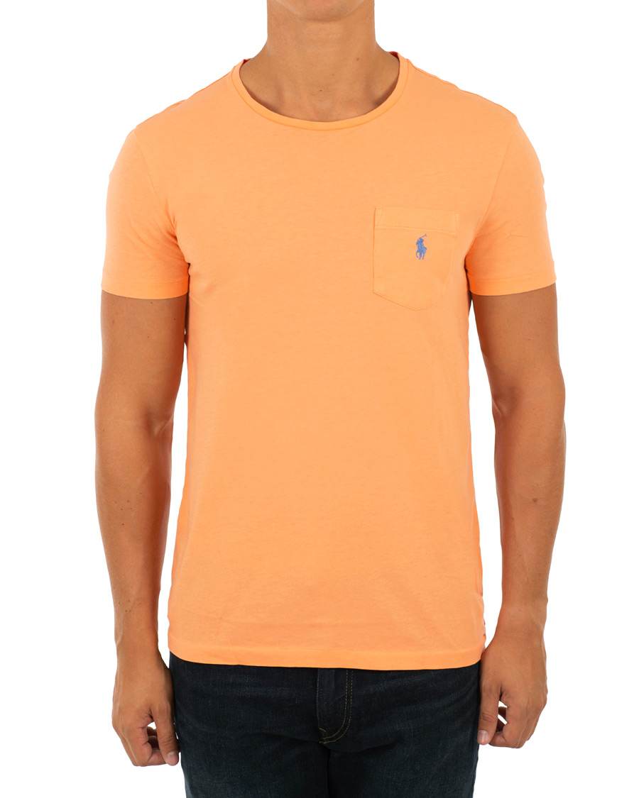 Herr | T-Shirts | Polo Ralph Lauren | Crew Neck Pocket Tee Classic Peach