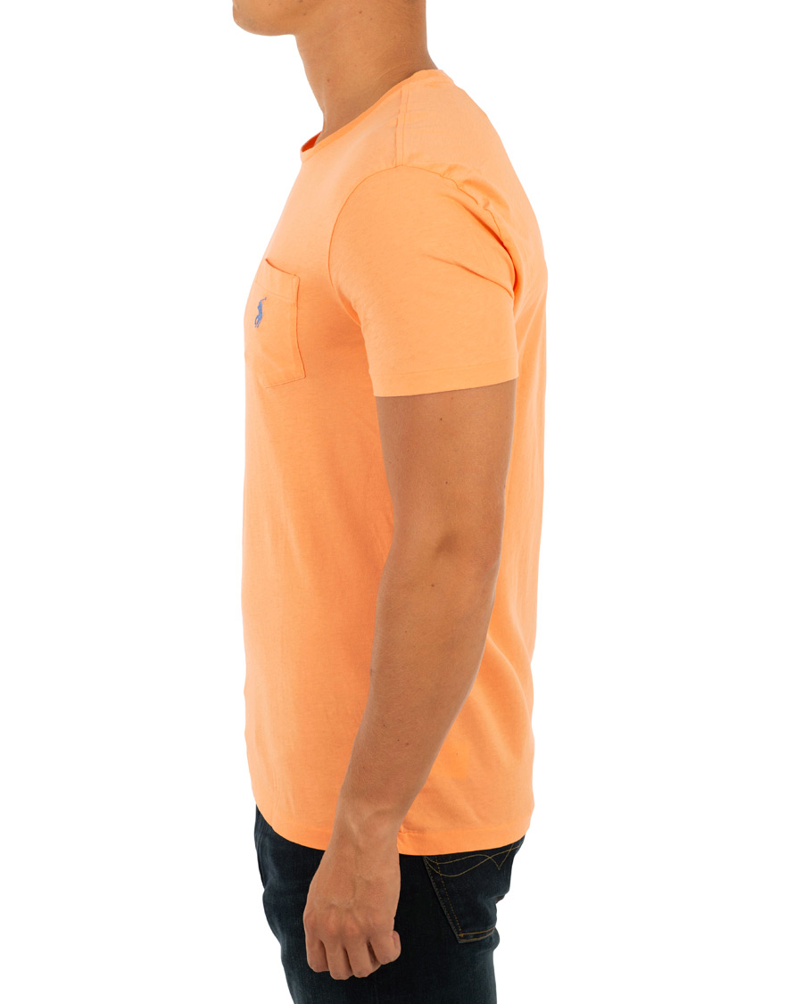 Herr | T-Shirts | Polo Ralph Lauren | Crew Neck Pocket Tee Classic Peach