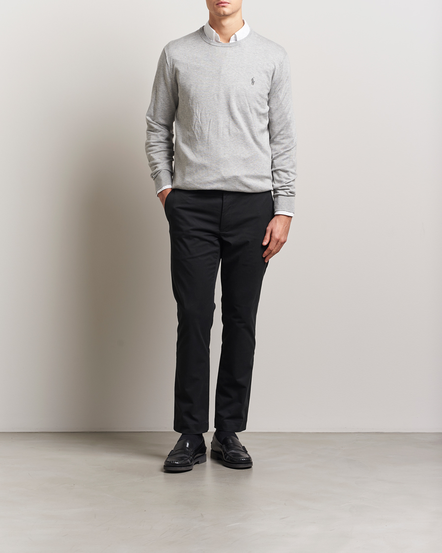 Herr | Tröjor | Polo Ralph Lauren | Pima Cotton Crew Neck Pullover Andover Heather