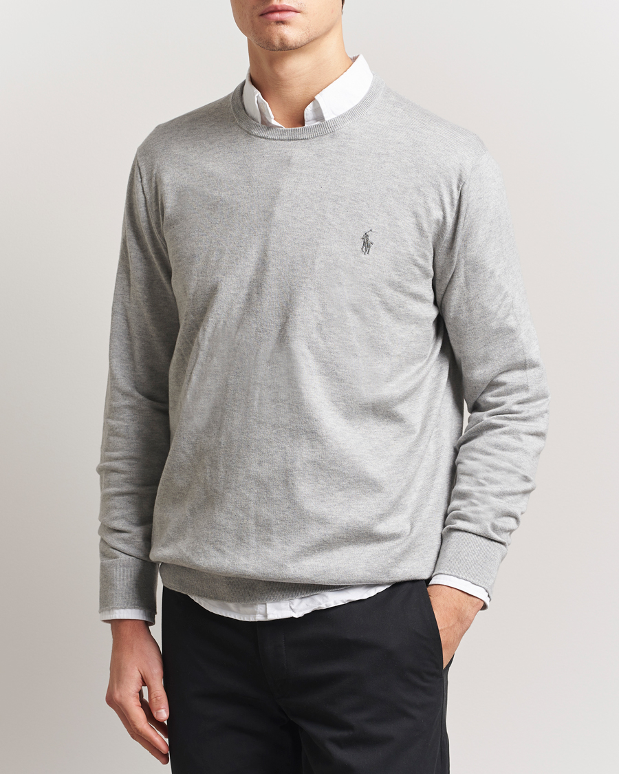 Herre |  | Polo Ralph Lauren | Pima Cotton Crew Neck Pullover Andover Heather