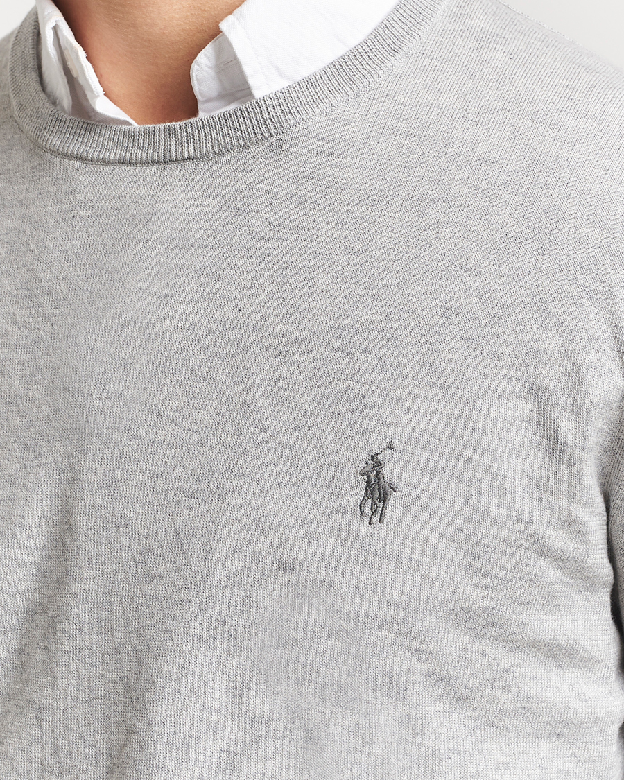 Herr | Tröjor | Polo Ralph Lauren | Pima Cotton Crew Neck Pullover Andover Heather