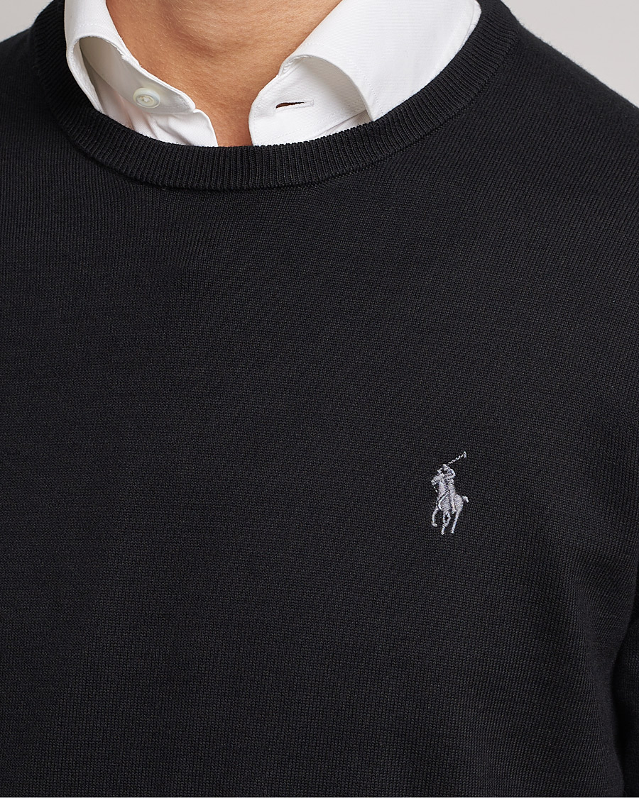 Herr | Tröjor | Polo Ralph Lauren | Pima Cotton Crew Neck Pullover Polo Black