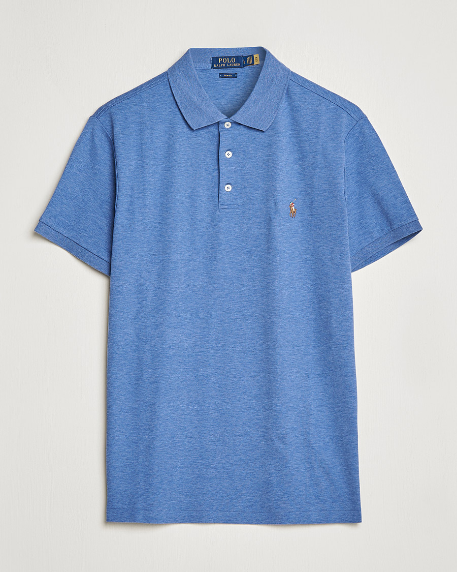 Herr | Pikéer | Polo Ralph Lauren | Slim Fit Pima Cotton Polo Faded Royal