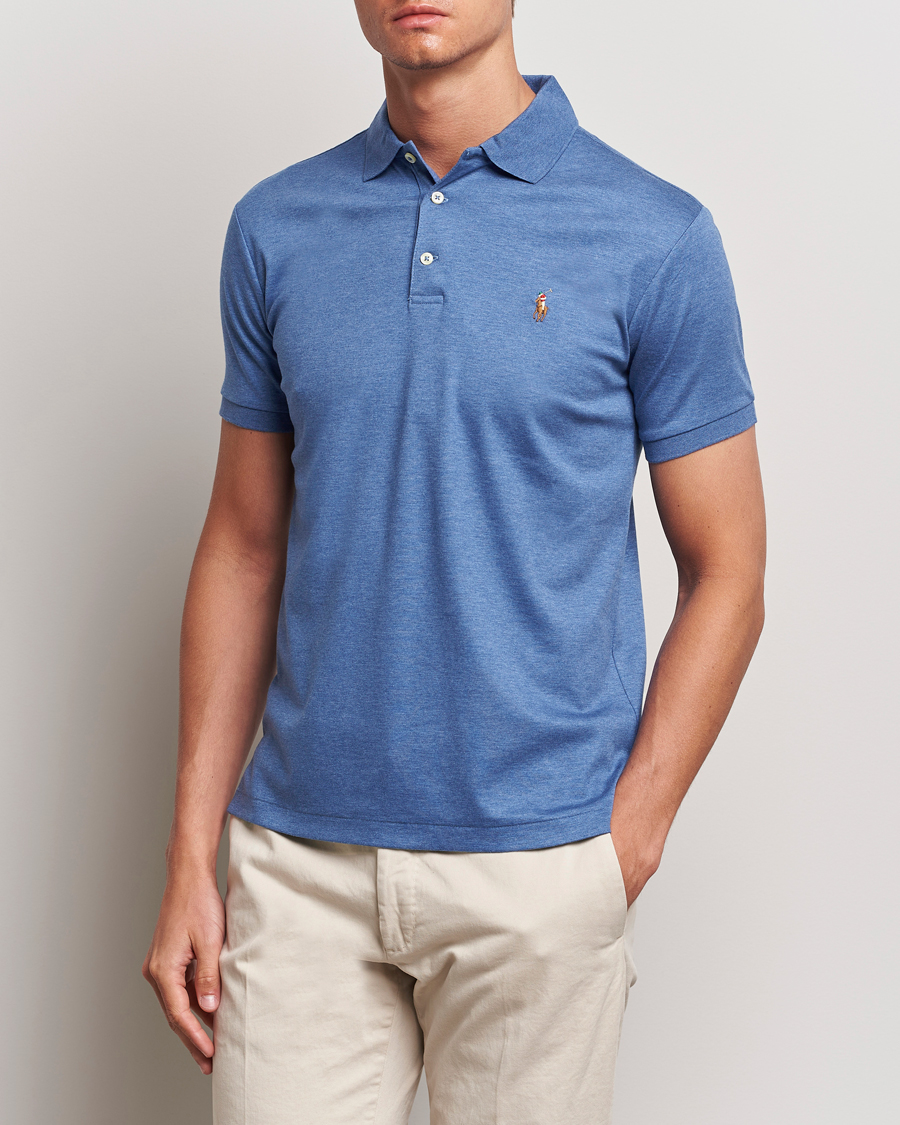 Herr | The Classics of Tomorrow | Polo Ralph Lauren | Slim Fit Pima Cotton Polo Faded Royal