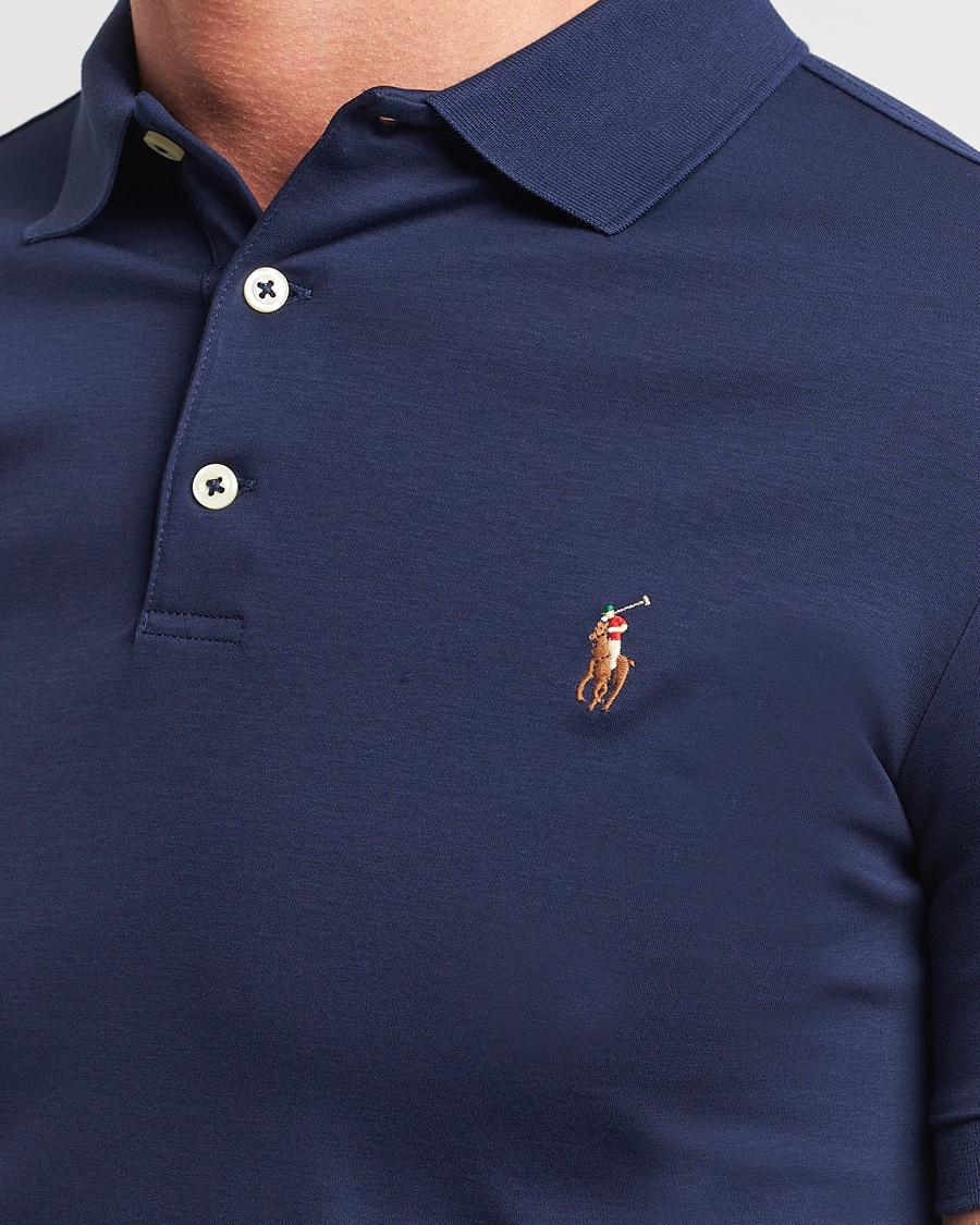 Herr | Pikéer | Polo Ralph Lauren | Slim Fit Pima Cotton Polo Refined Navy