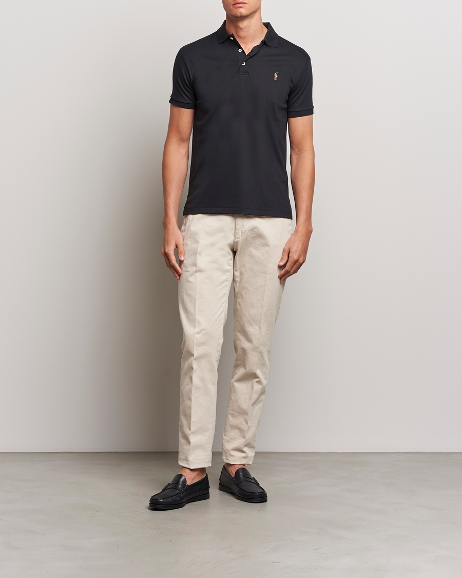 Herr | Pikéer | Polo Ralph Lauren | Slim Fit Pima Cotton Polo Polo Black