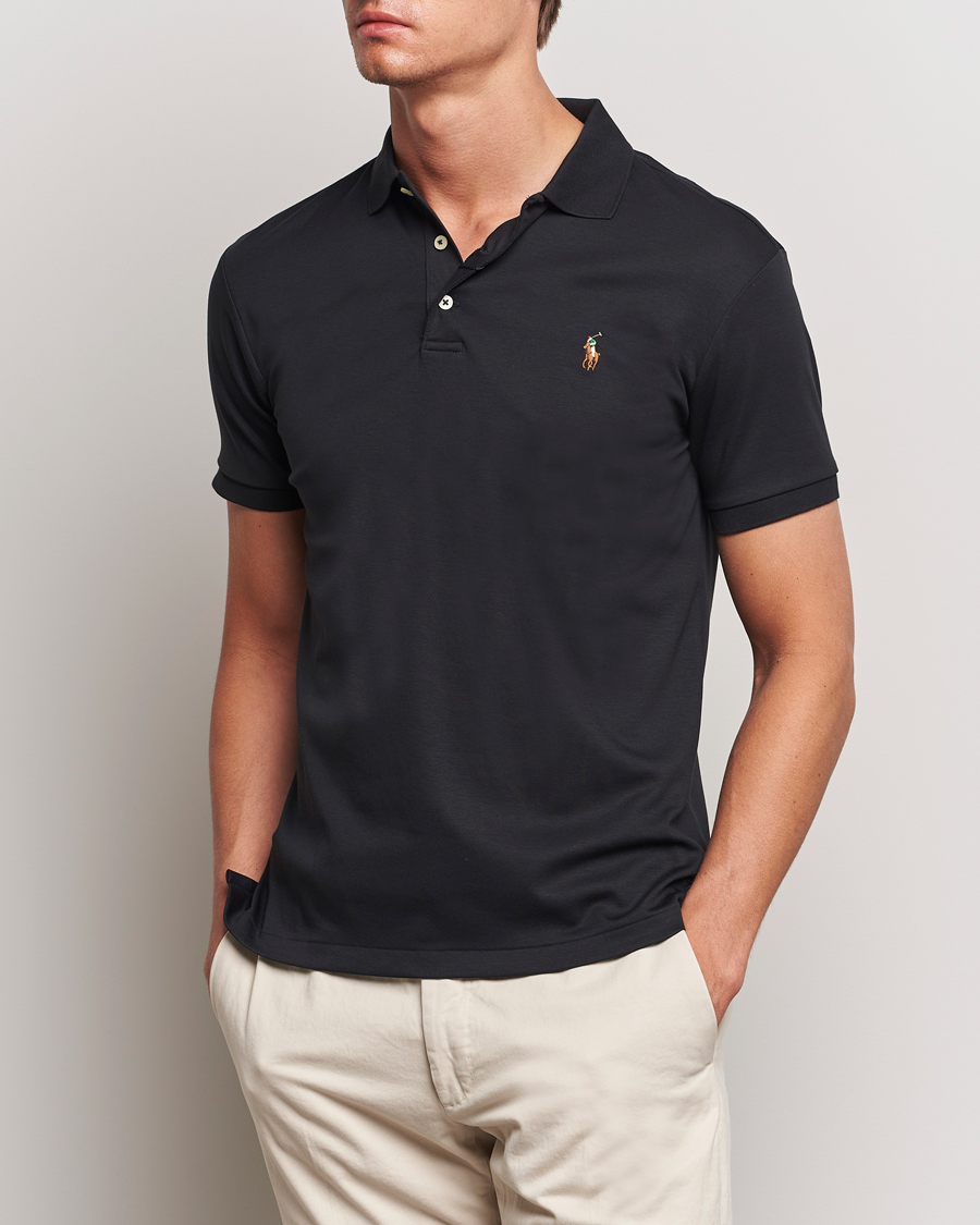 Herr | Pikéer | Polo Ralph Lauren | Slim Fit Pima Cotton Polo Polo Black