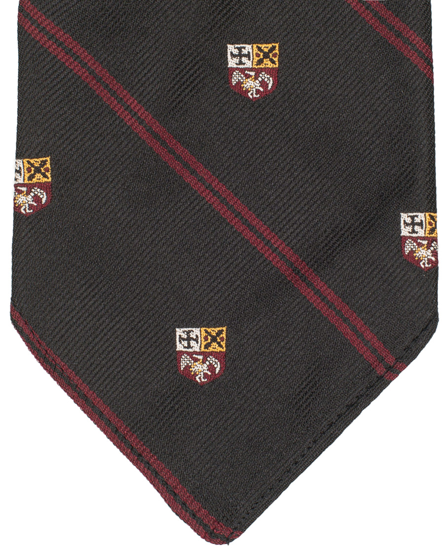 Herr | Polo Ralph Lauren Silk Diagonal Crest 8 cm Tie Black/Red | Polo Ralph Lauren | Silk Diagonal Crest 8 cm Tie Black/Red