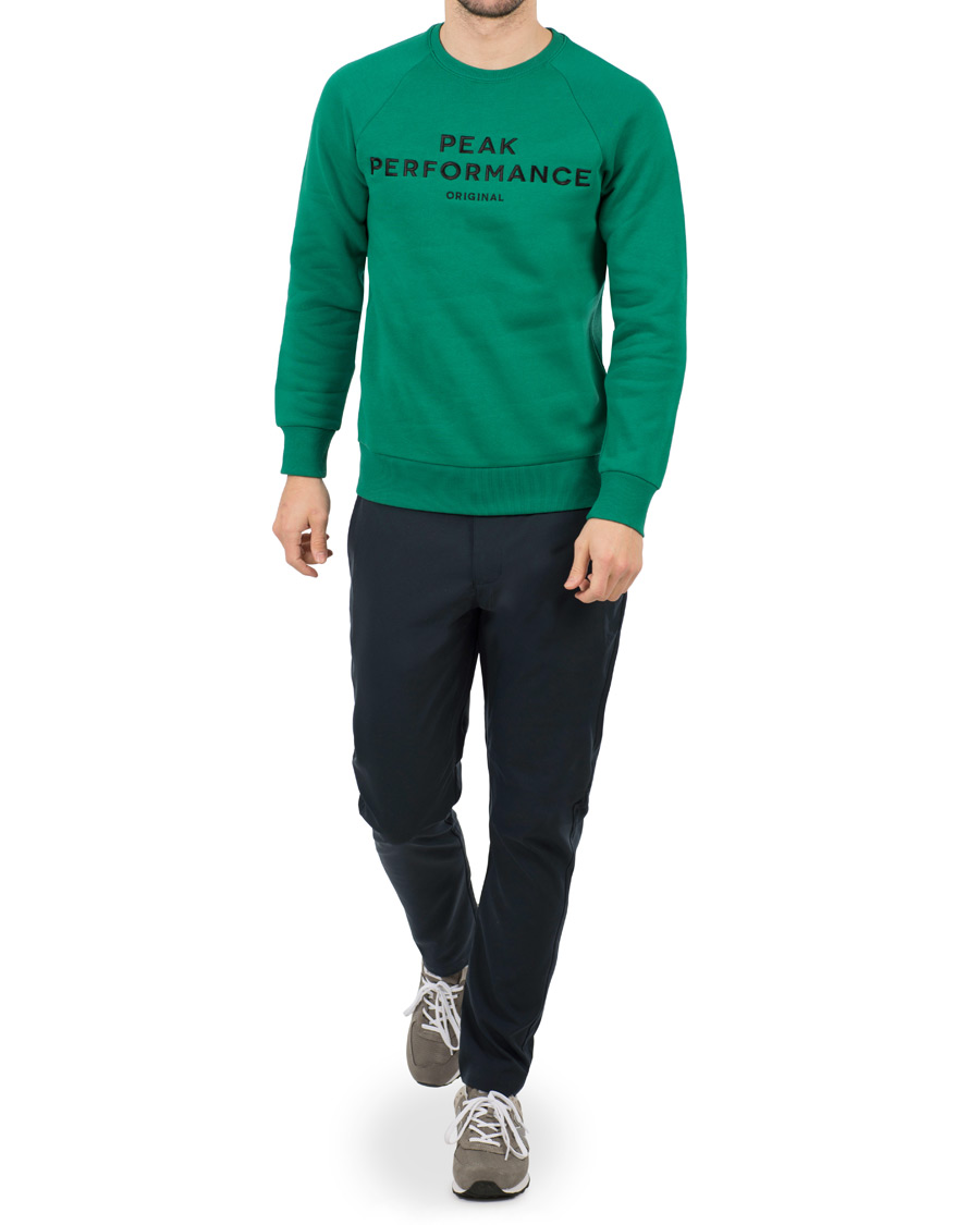 Herr | Tröjor | Peak Performance | M Logo Crew Neck Sweatshirt Shady Green