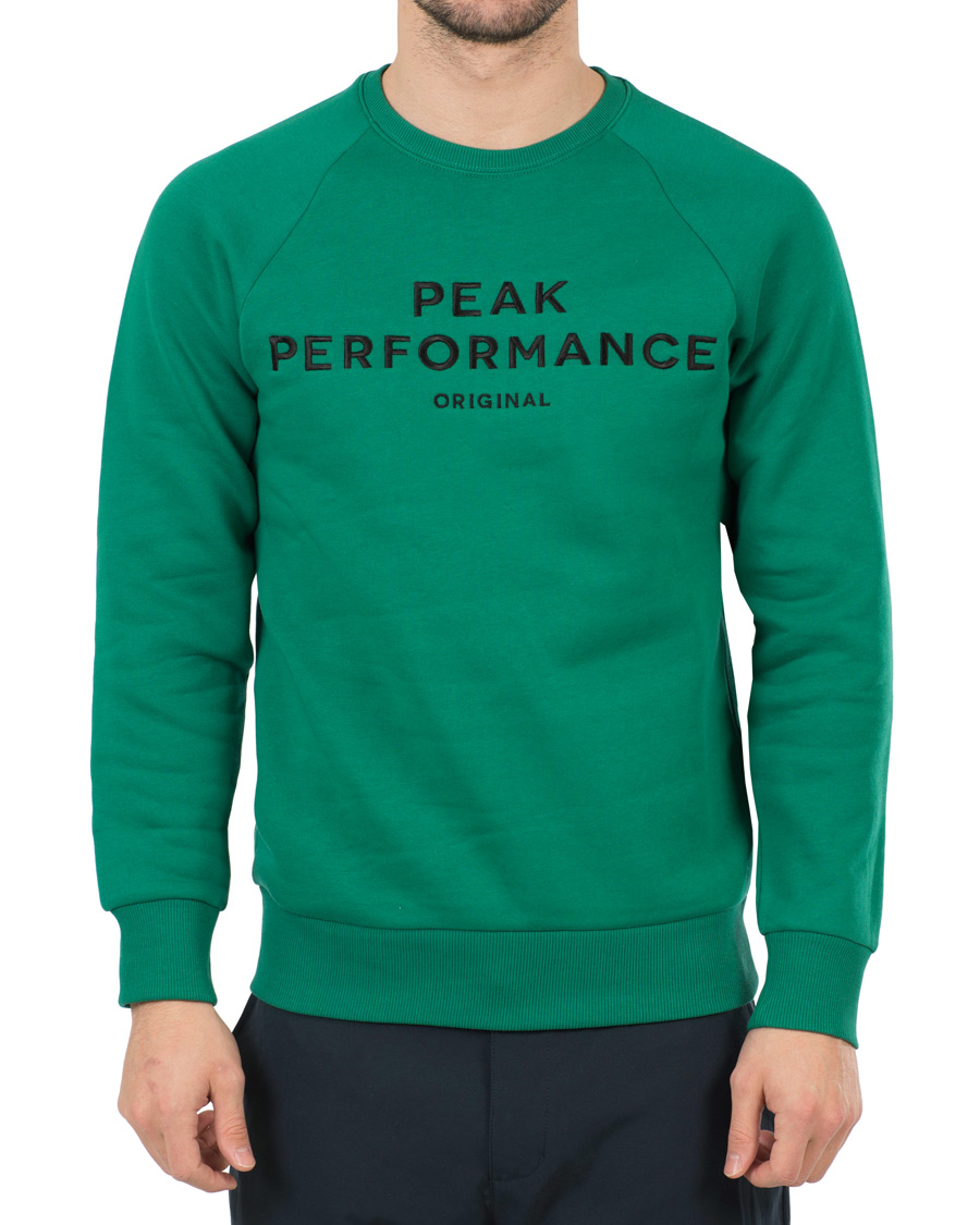 Herr | Tröjor | Peak Performance | M Logo Crew Neck Sweatshirt Shady Green