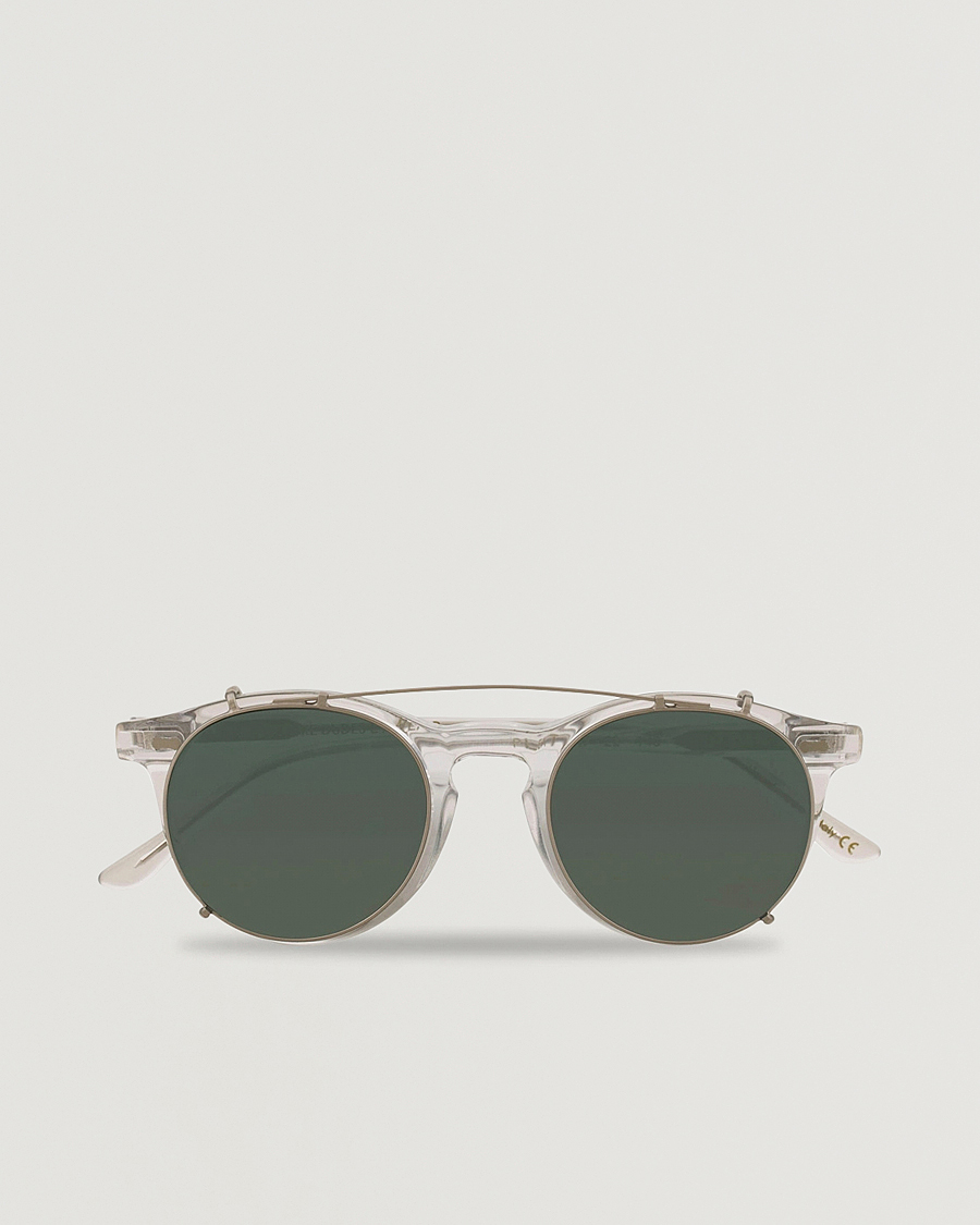 Herr |  | TBD Eyewear | Pleat Clip On Sunglasses  Transparent