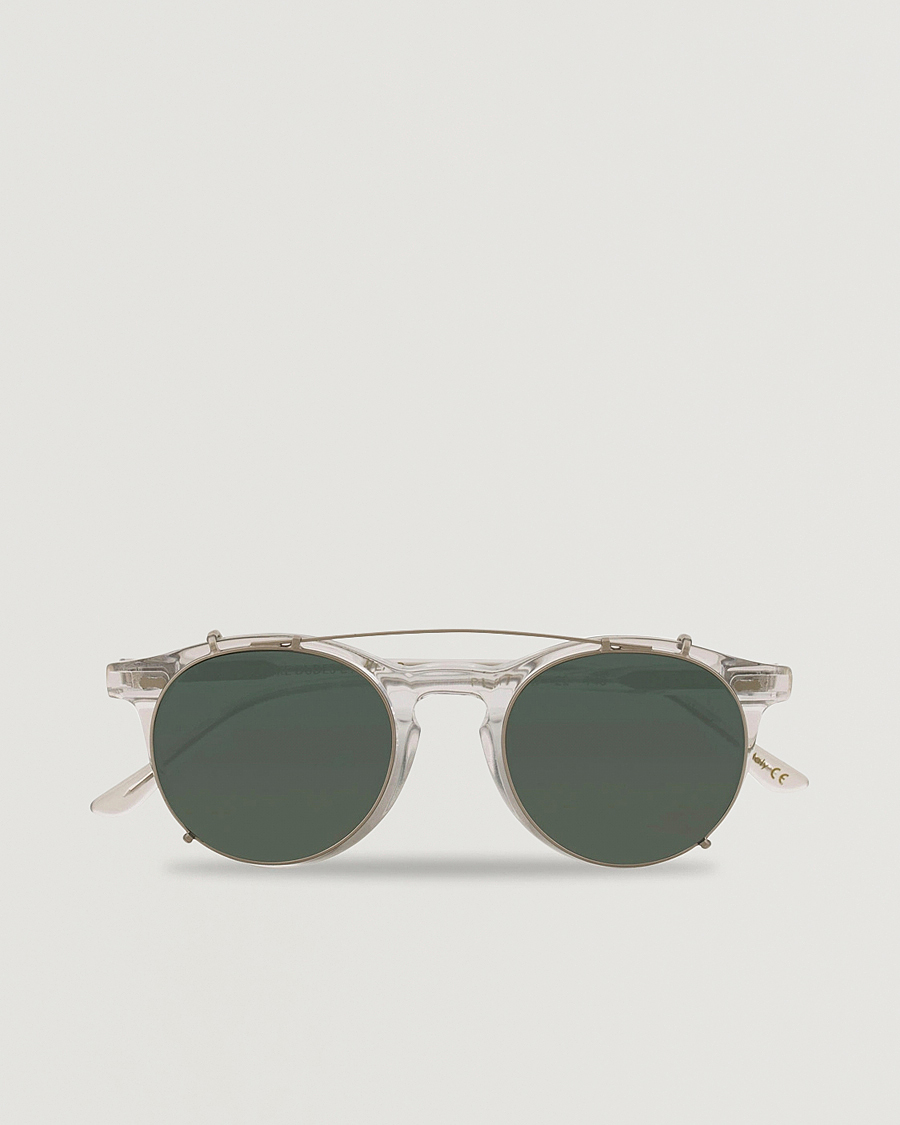 Herr | Solglasögon | TBD Eyewear | Pleat Clip On Sunglasses Transparent
