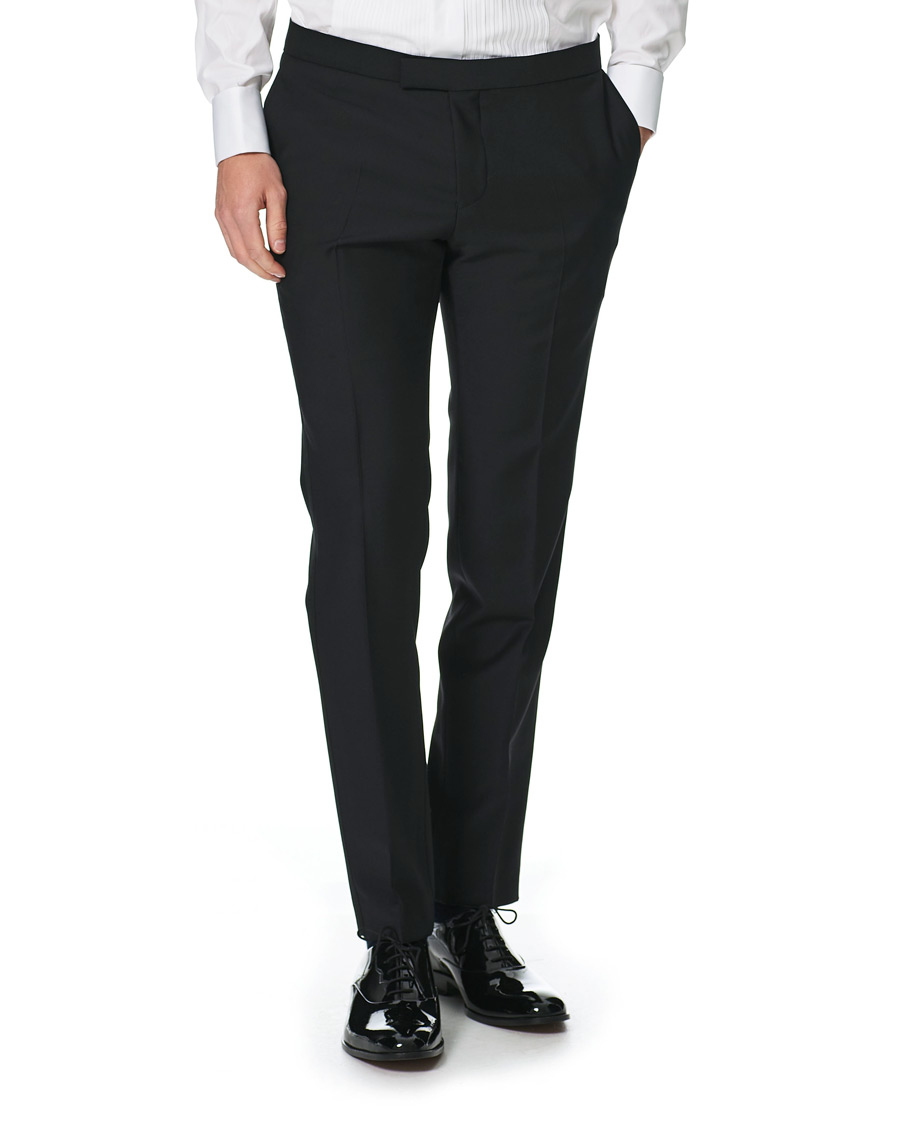 Herr | Byxor | Oscar Jacobson | Duke Tuxedo Trouser Black