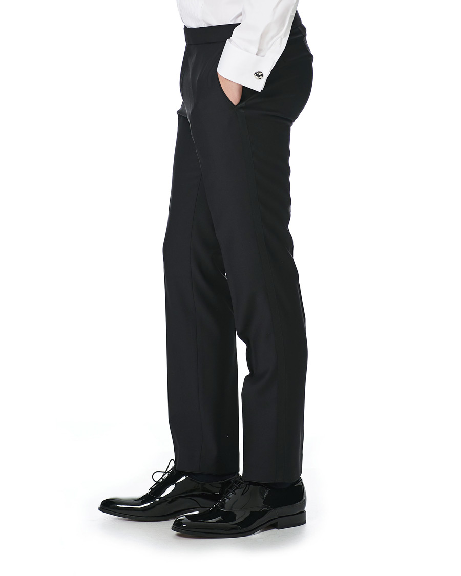 Herr | Byxor | Oscar Jacobson | Duke Tuxedo Trouser Black
