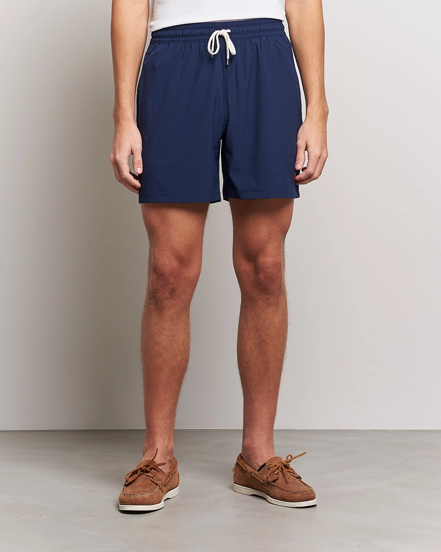 Herr | Snörade Badbyxor | Polo Ralph Lauren | Traveler Boxer Swimshorts Newport Navy