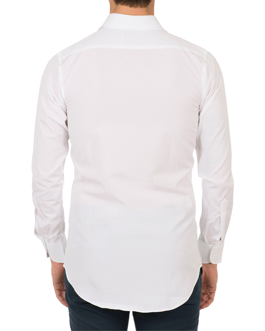 Herr | Skjortor | Drake's | Slim Fit Poplin Shirt White