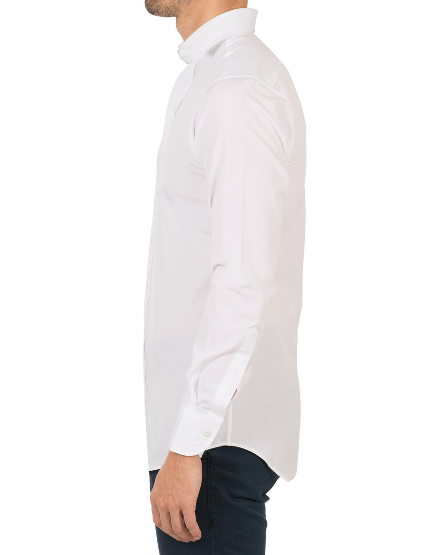 Herr | Skjortor | Drake's | Slim Fit Poplin Shirt White