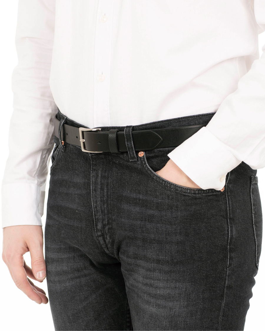 Herr | Släta bälten | Tärnsjö Garveri | Leather Belt 3cm Black